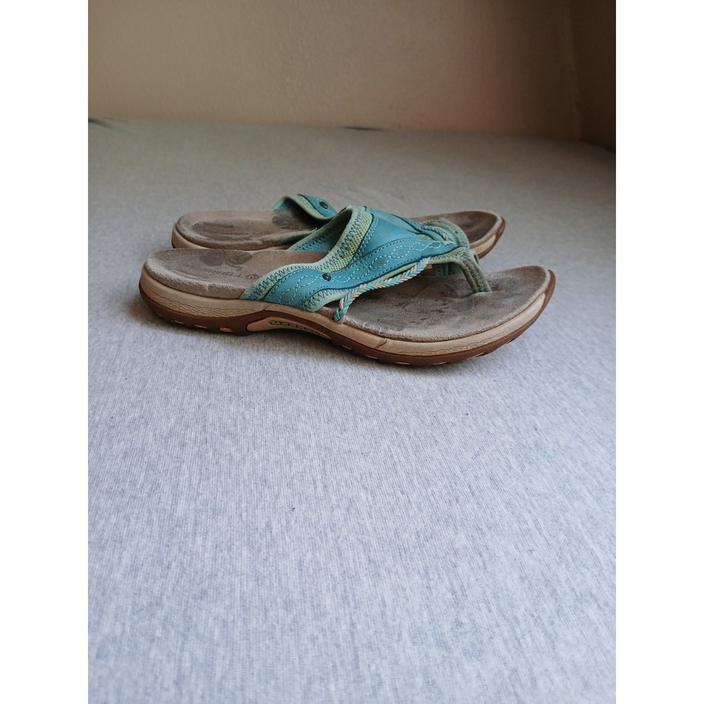 Merrell Sandals 8 Terran Post II Toe Loop Silp On Casual Cushioned Comfort